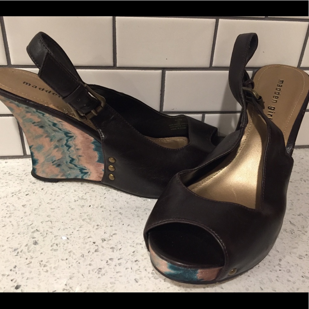 Madden Girl Peep Toe Wedge